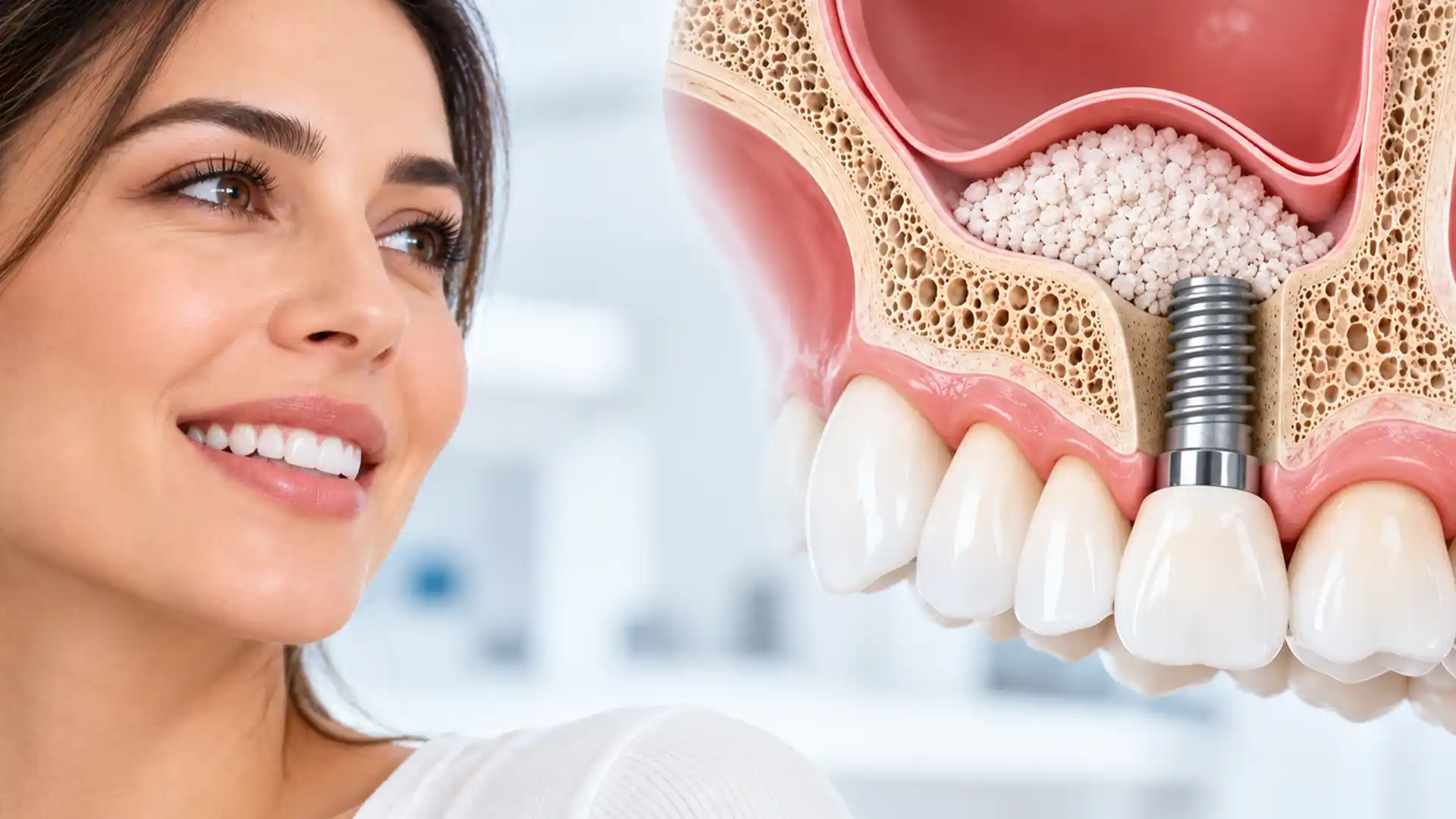 Sinus lift et implant dentaire