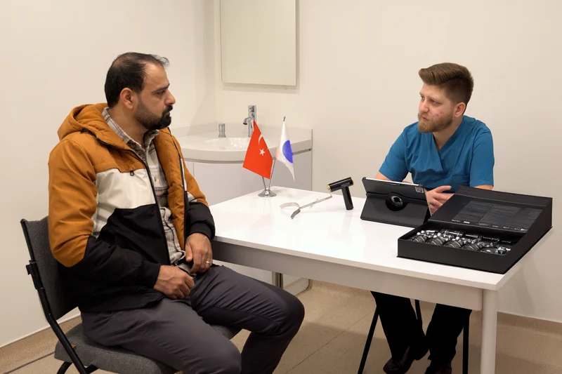 استشارة قبل زراعة الشعر