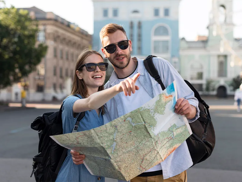 Schönheit und Reisen Vereint