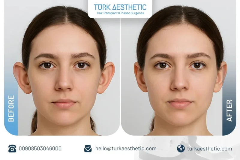 جراحی گوش برای زنان قبل و بعد نتایج