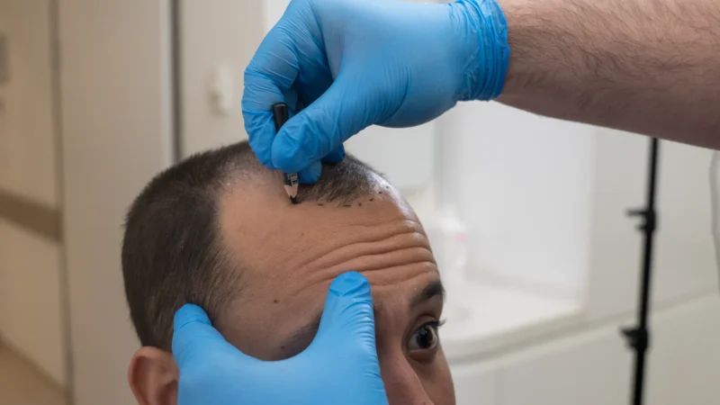 Saç, sakal ve kaş için saç ekimi işlemleri