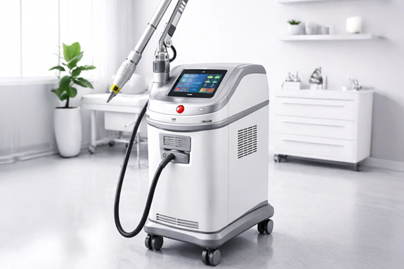 klinikte kullanılan Nd YAG lazer cihazı dövme silme